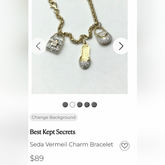 Beautiful Vintage Vermeil Seda Charm Bracelet with 4 Charms ~ Best Kept Secrets - Picture 4 of 4